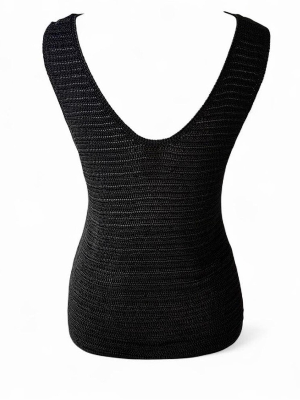 Cache Chic Black Knit Tank Top - Picture 7 of 9